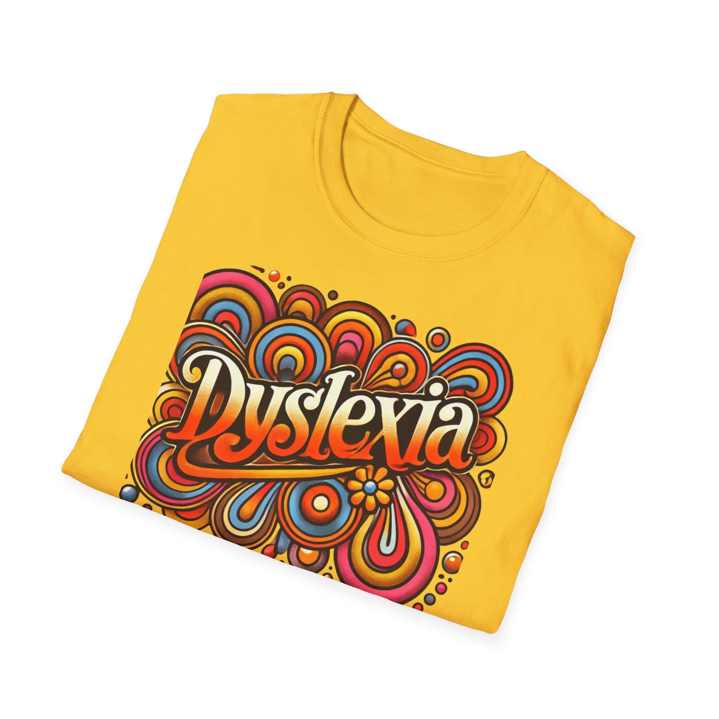 T-Shirt Dyslexia 70s -Unisex Softstyle T-Shirt