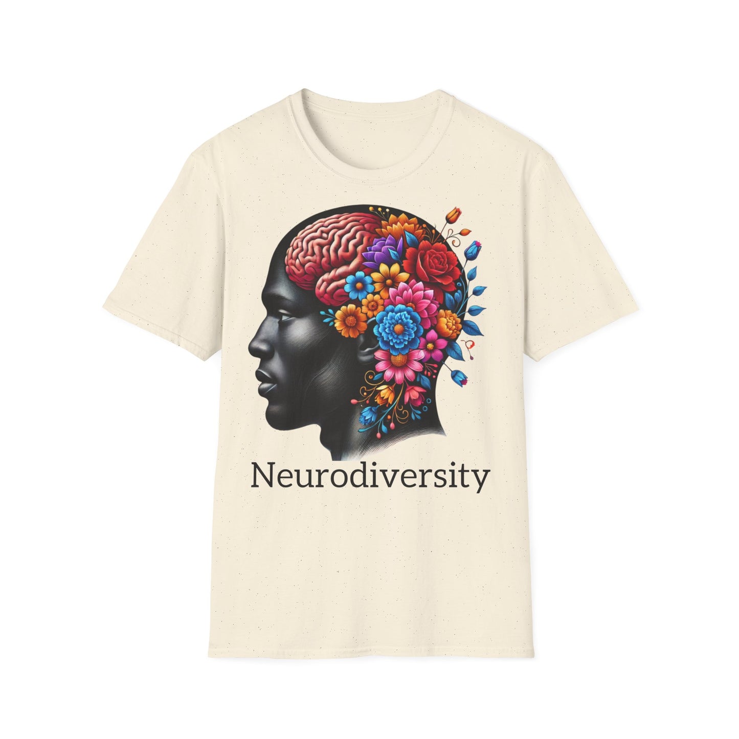 Homme Black Neurodiversity - Unisex Softstyle T-Shirt