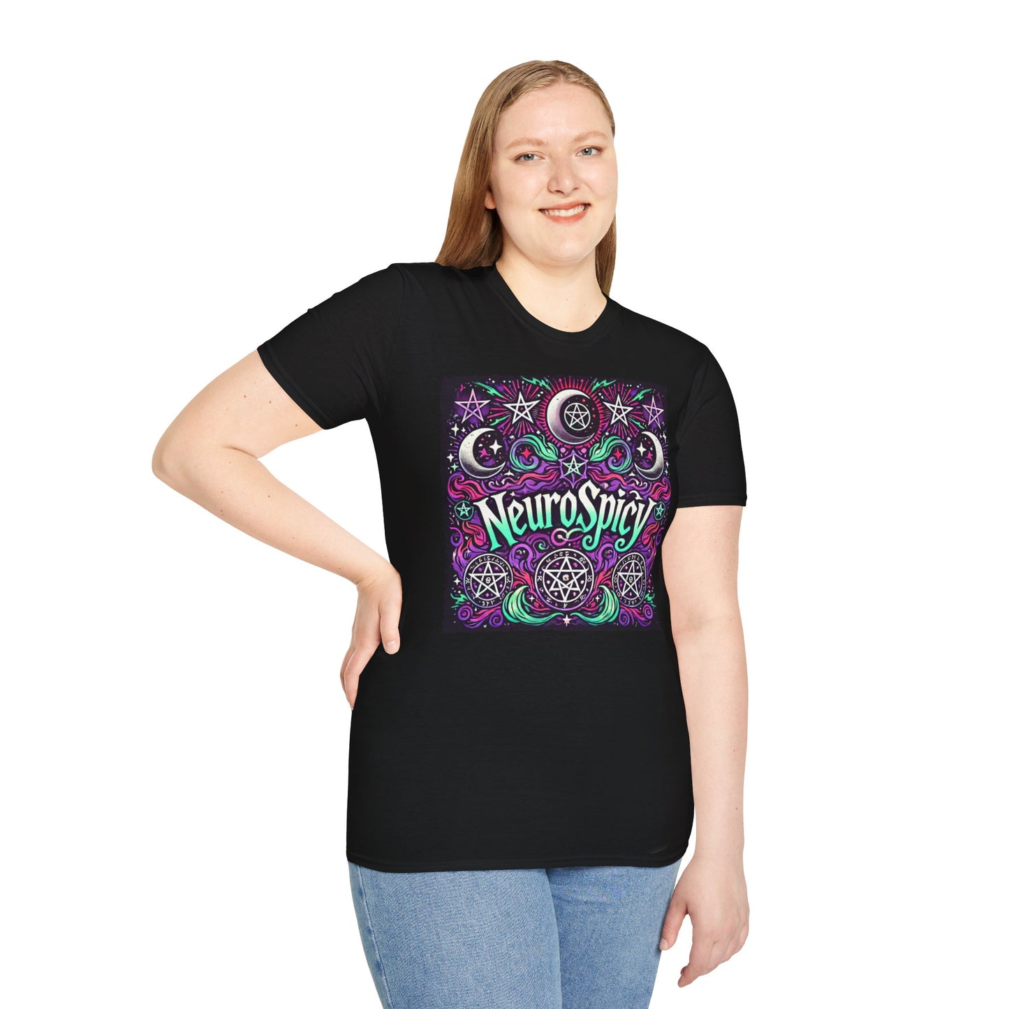 T-shirt "Wicca Neurospicy" - Unisex Softstyle T-Shirt