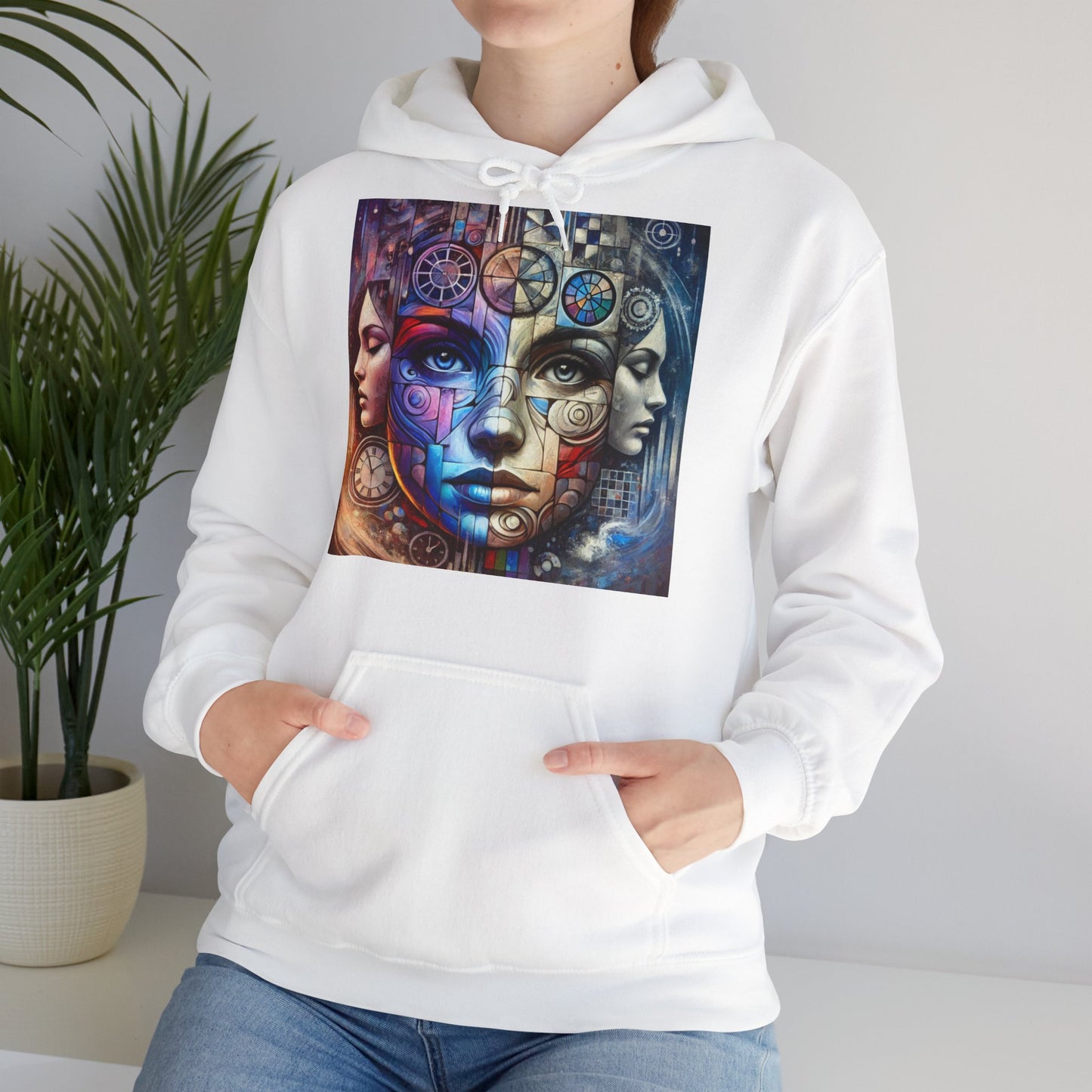 Hoodie "Mosaïque Mentale" - Unisex Heavy Blend™ Hooded Sweatshirt