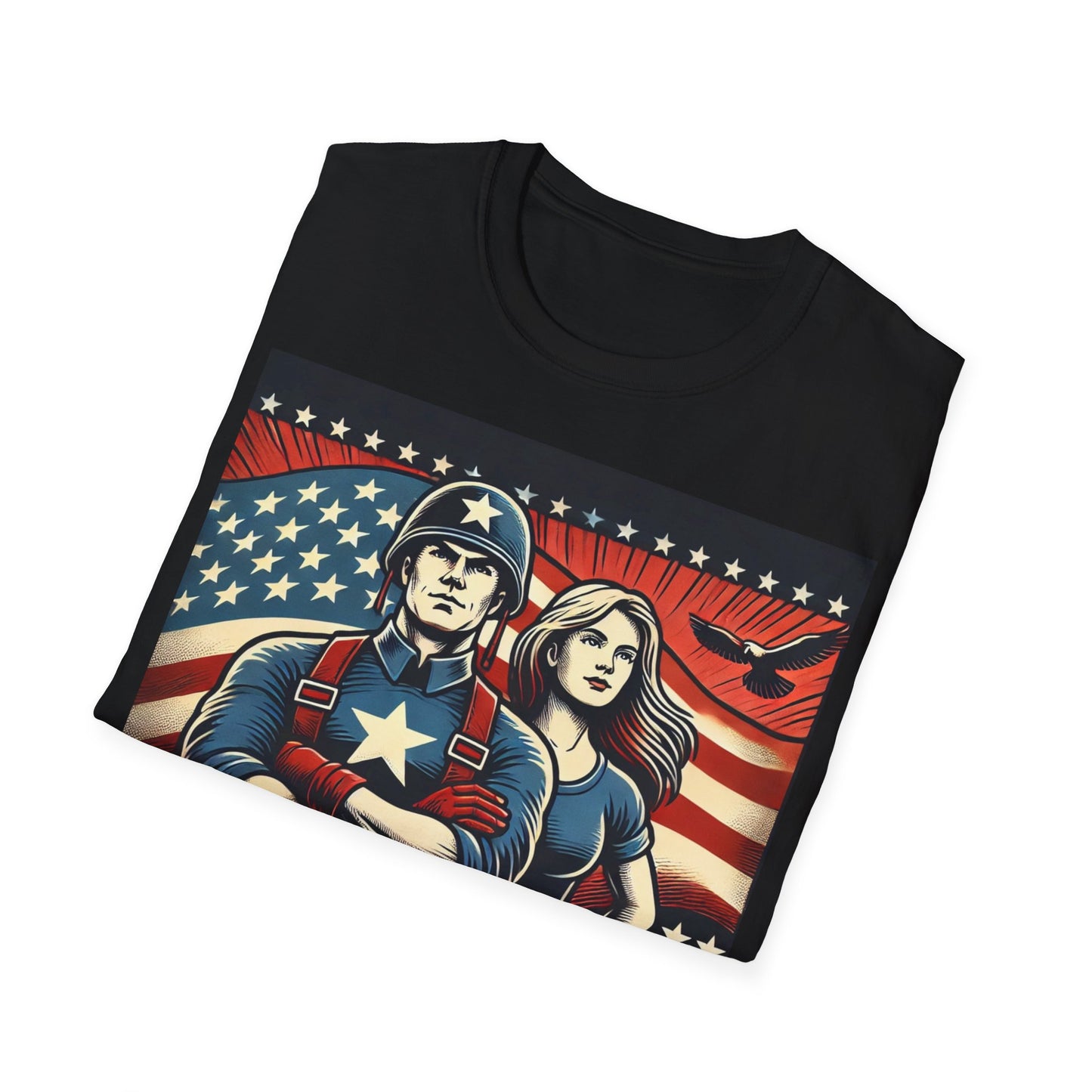 T-shirt "American Dyslexia" - Unisex Softstyle T-Shirt