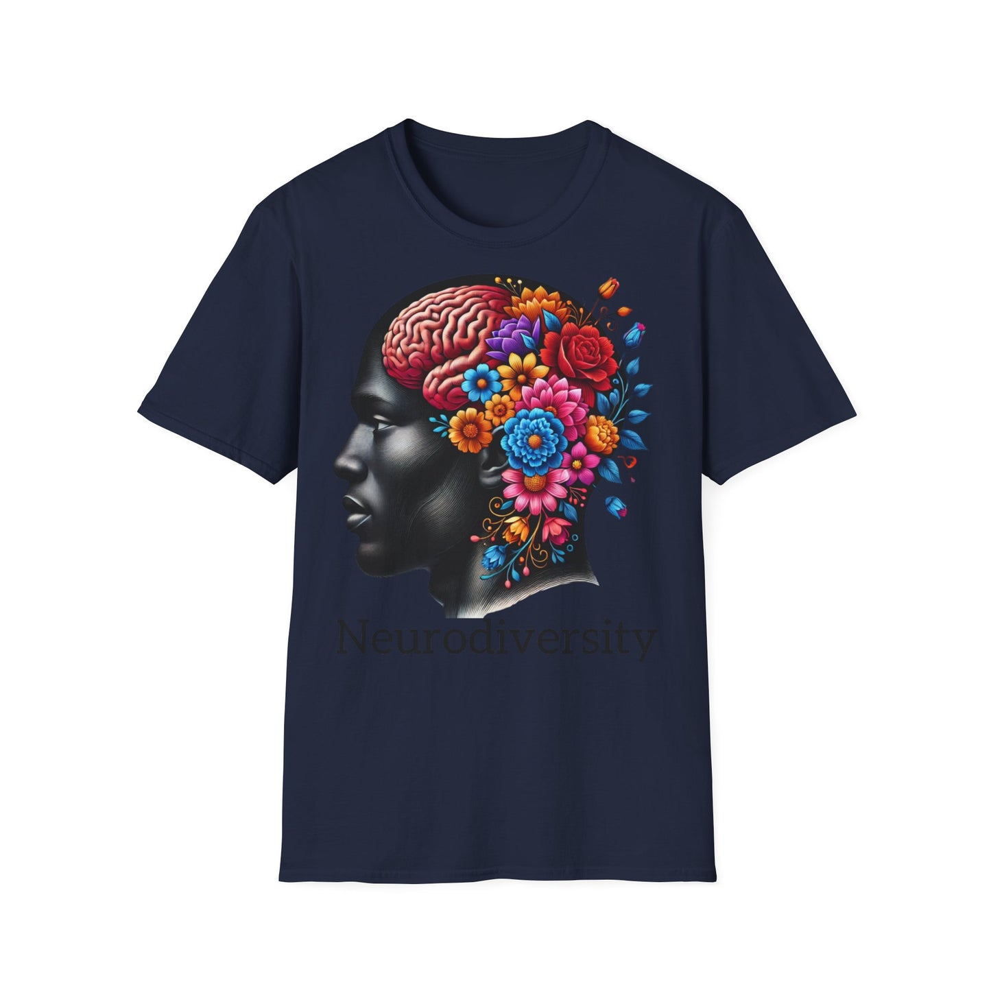 Homme Black Neurodiversity - Unisex Softstyle T-Shirt