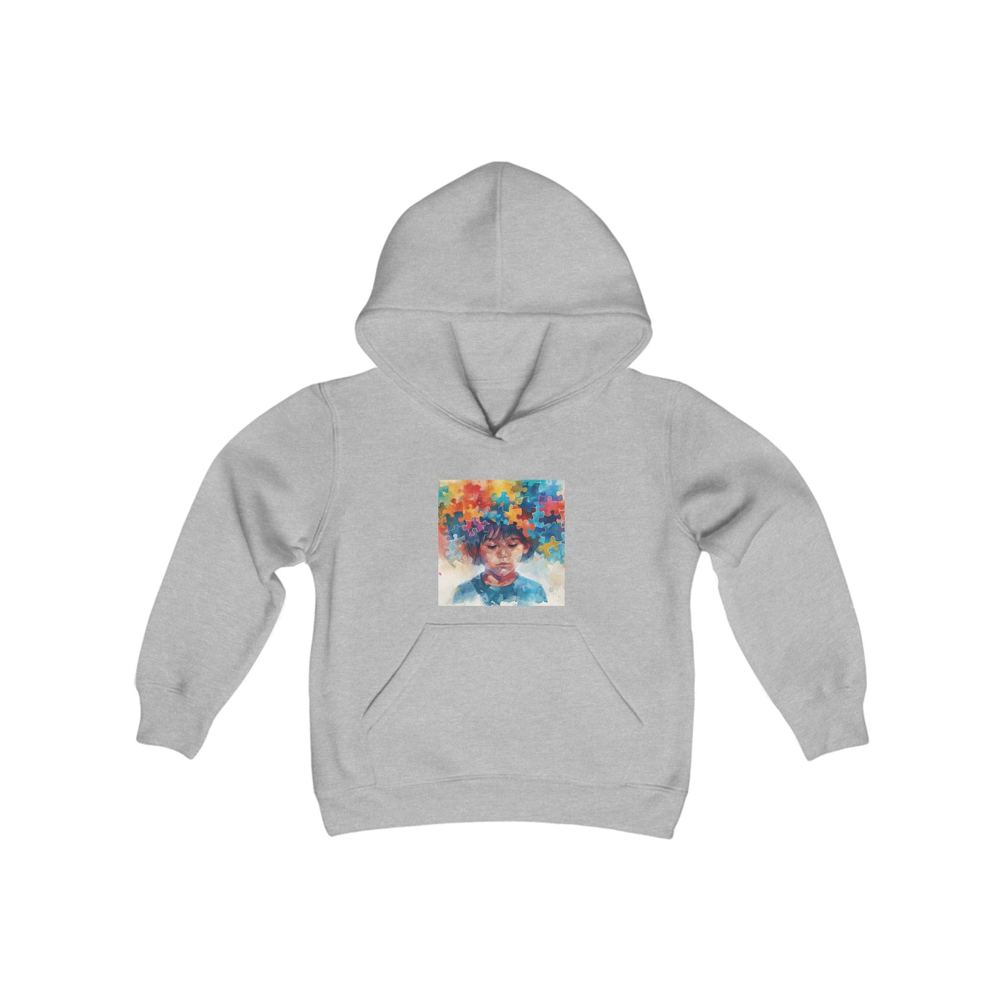 Hoodie enfants "Enfant Puzzle" - Youth Heavy Blend Hooded Sweatshirt