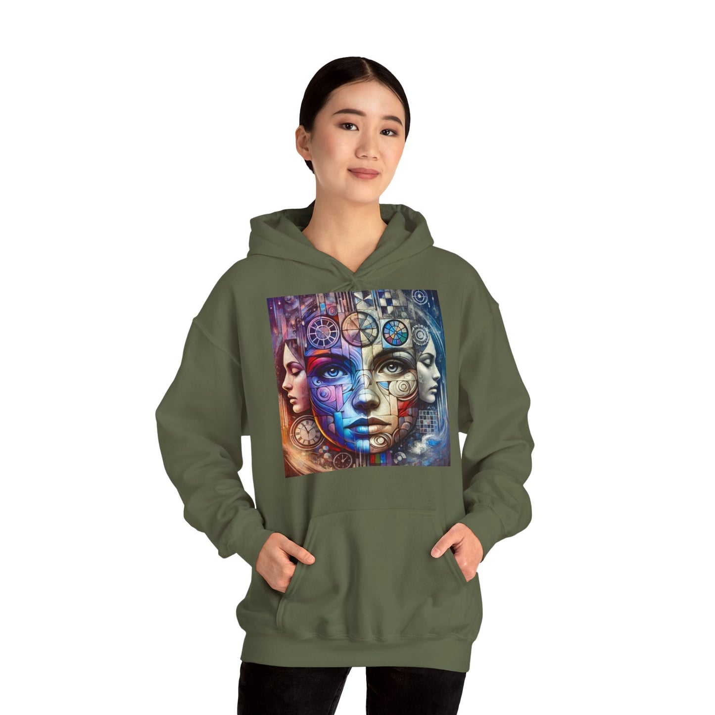 Hoodie "Mosaïque Mentale" - Unisex Heavy Blend™ Hooded Sweatshirt