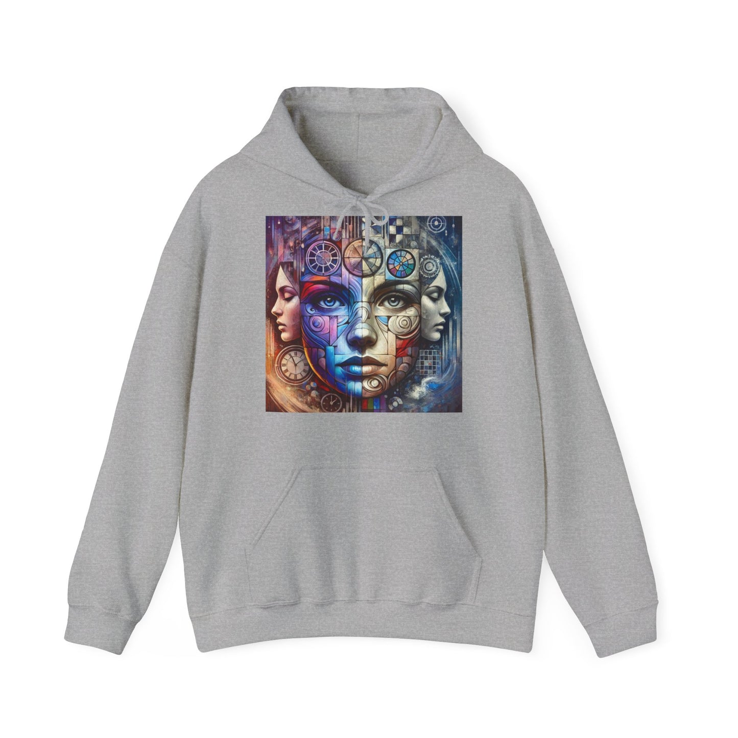 Hoodie "Mosaïque Mentale" - Unisex Heavy Blend™ Hooded Sweatshirt