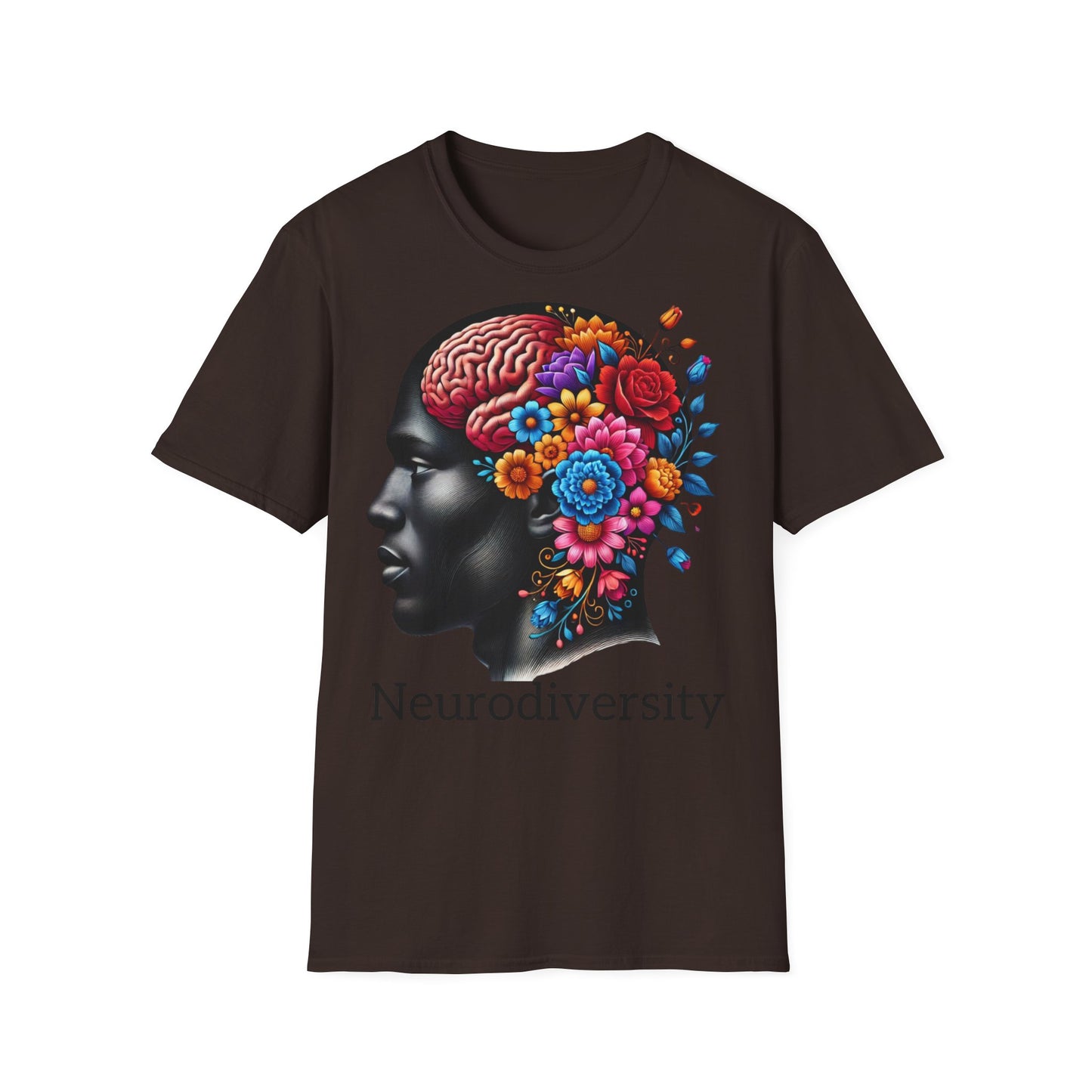 Homme Black Neurodiversity - Unisex Softstyle T-Shirt