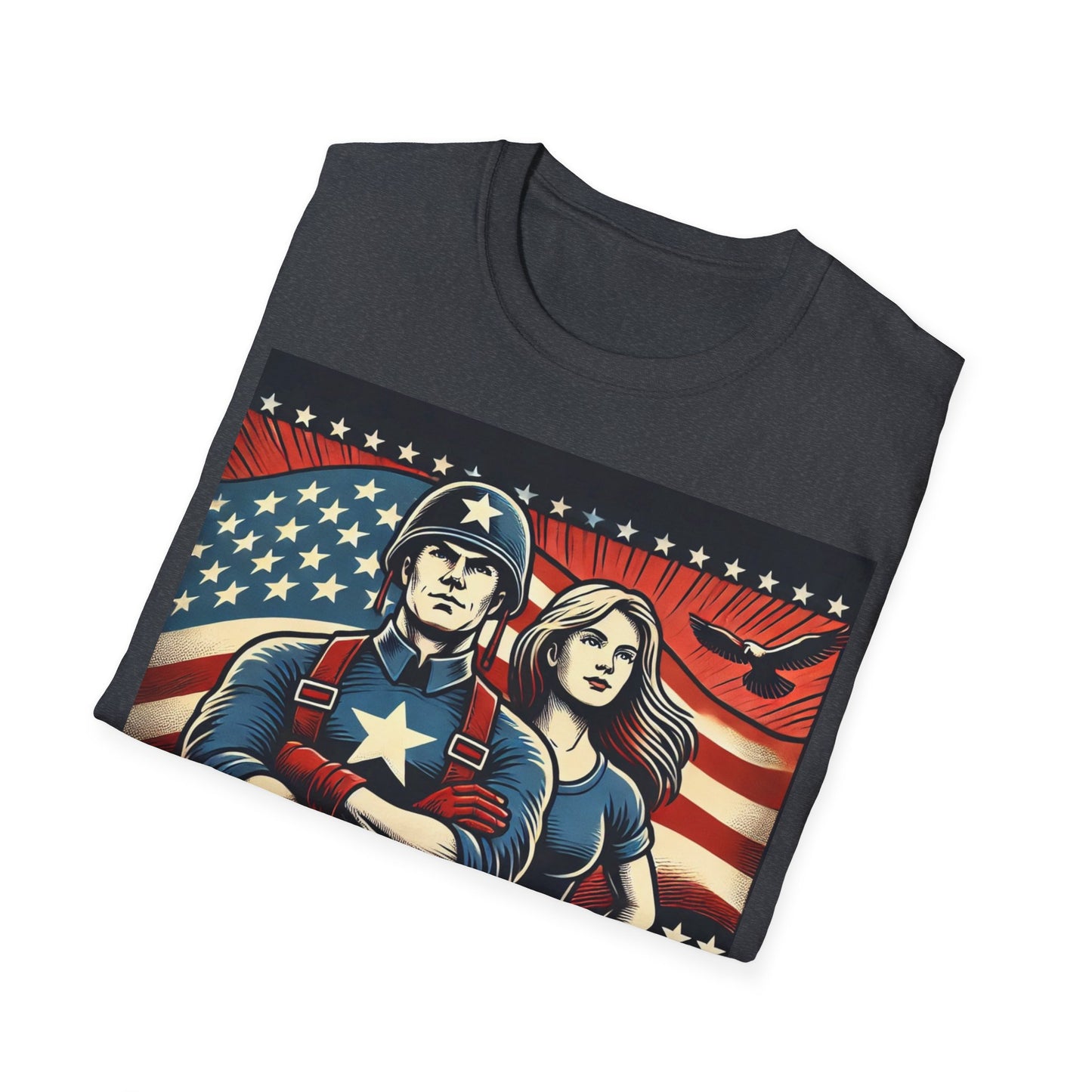 T-shirt "American Dyslexia" - Unisex Softstyle T-Shirt