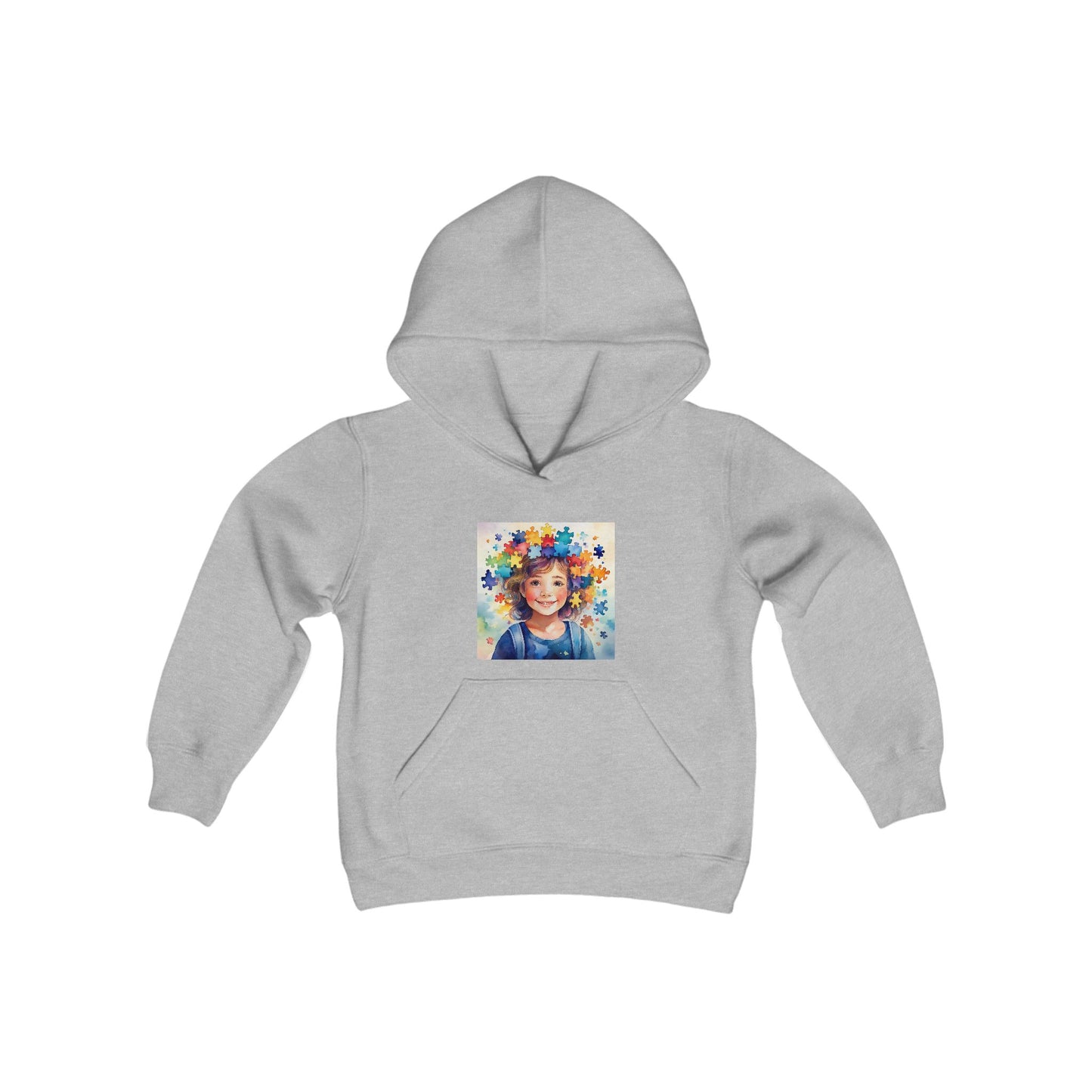 Hoodie Enfants "Les Couleurs de l'Esprit" - Youth Heavy Blend Hooded Sweatshirt