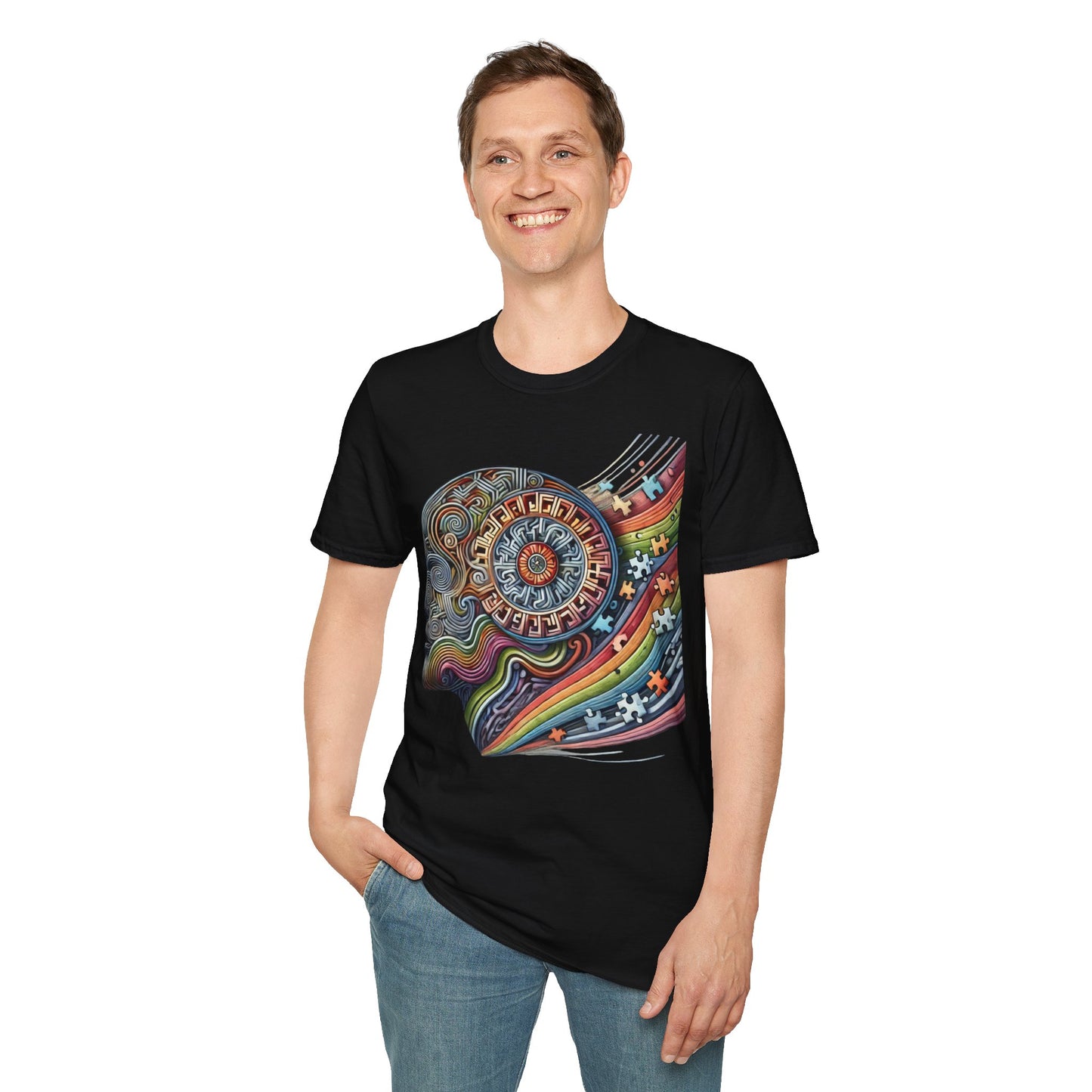 T-shirt Homme Puzzle Austisme - Unisex Softstyle T-Shirt