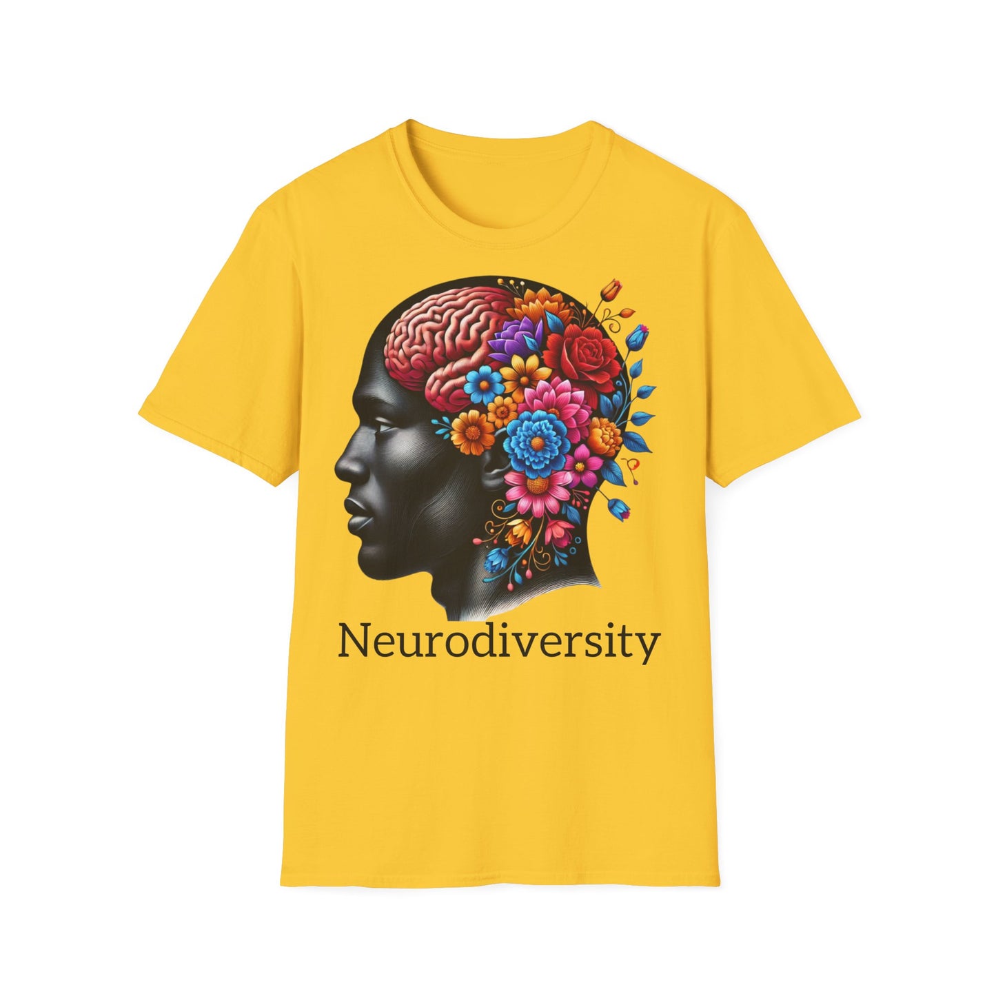 Homme Black Neurodiversity - Unisex Softstyle T-Shirt