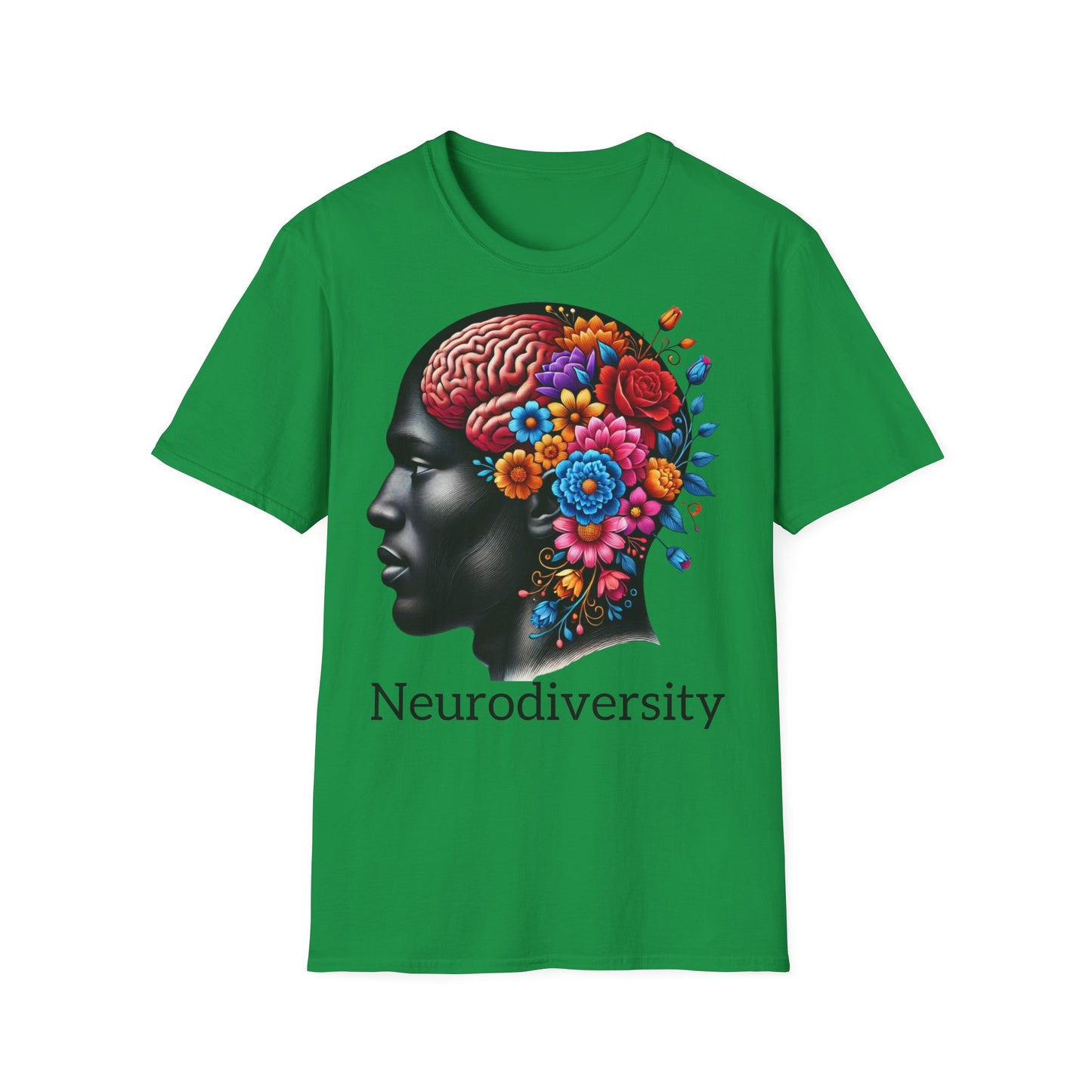 Homme Black Neurodiversity - Unisex Softstyle T-Shirt