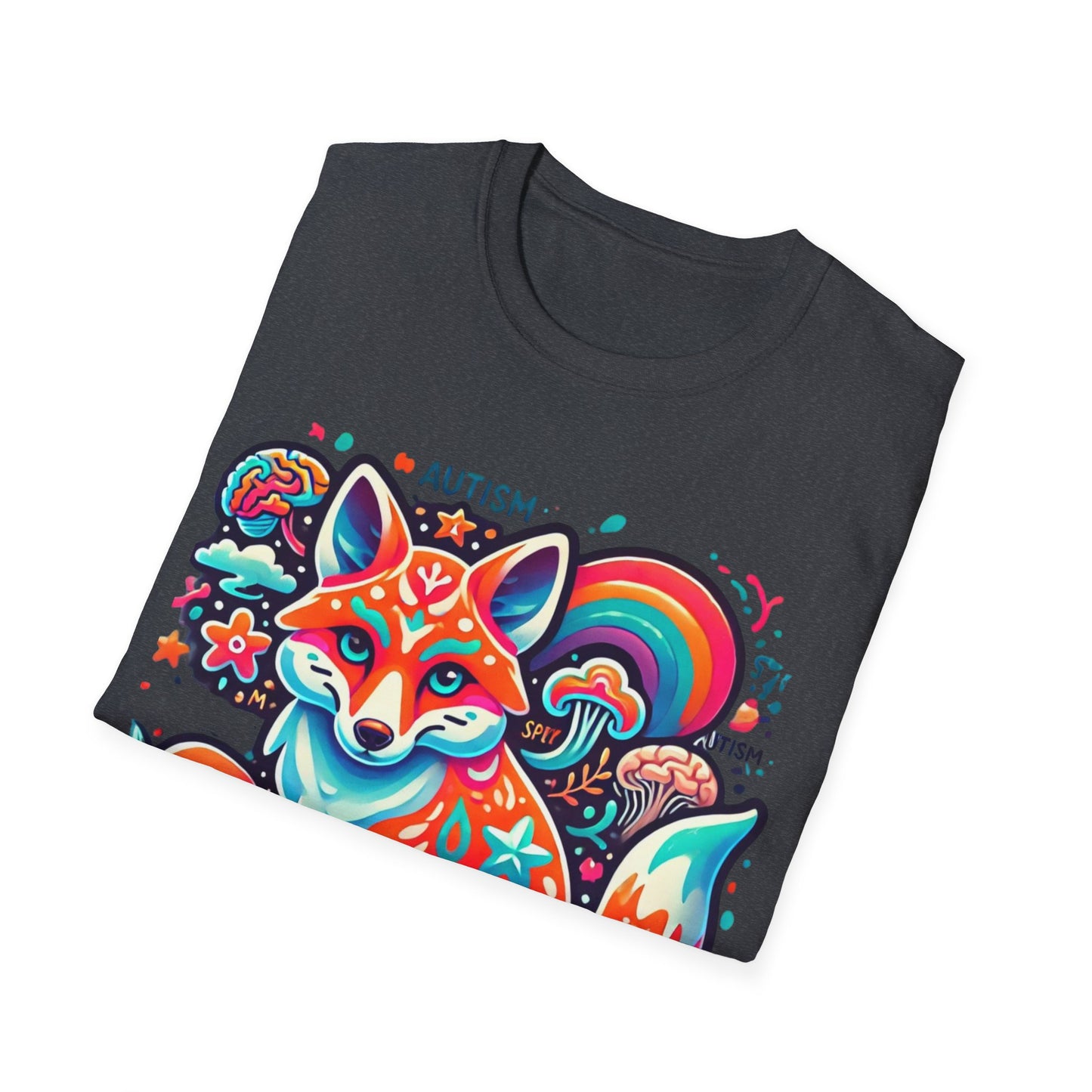 T-shirt Renard Neurospicy Autisme - Unisex Softstyle T-Shirt