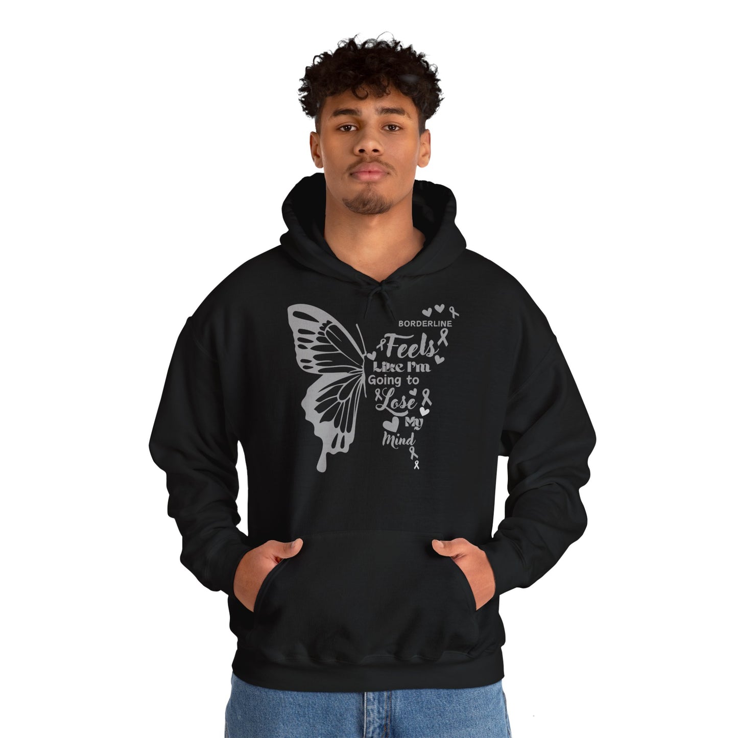 Hoodie "Le Vol Fragile de l’Esprit" - Unisex Heavy Blend™ Hooded Sweatshirt