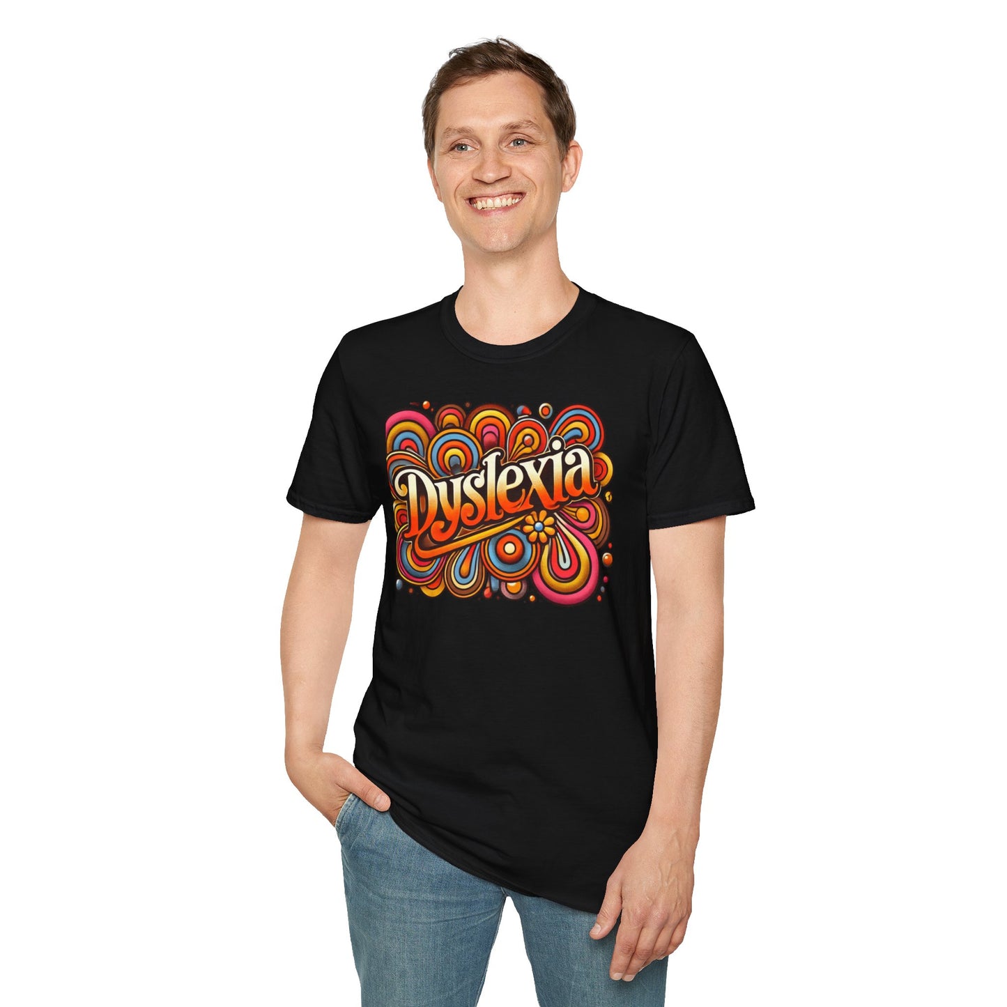 T-Shirt Dyslexia 70s -Unisex Softstyle T-Shirt