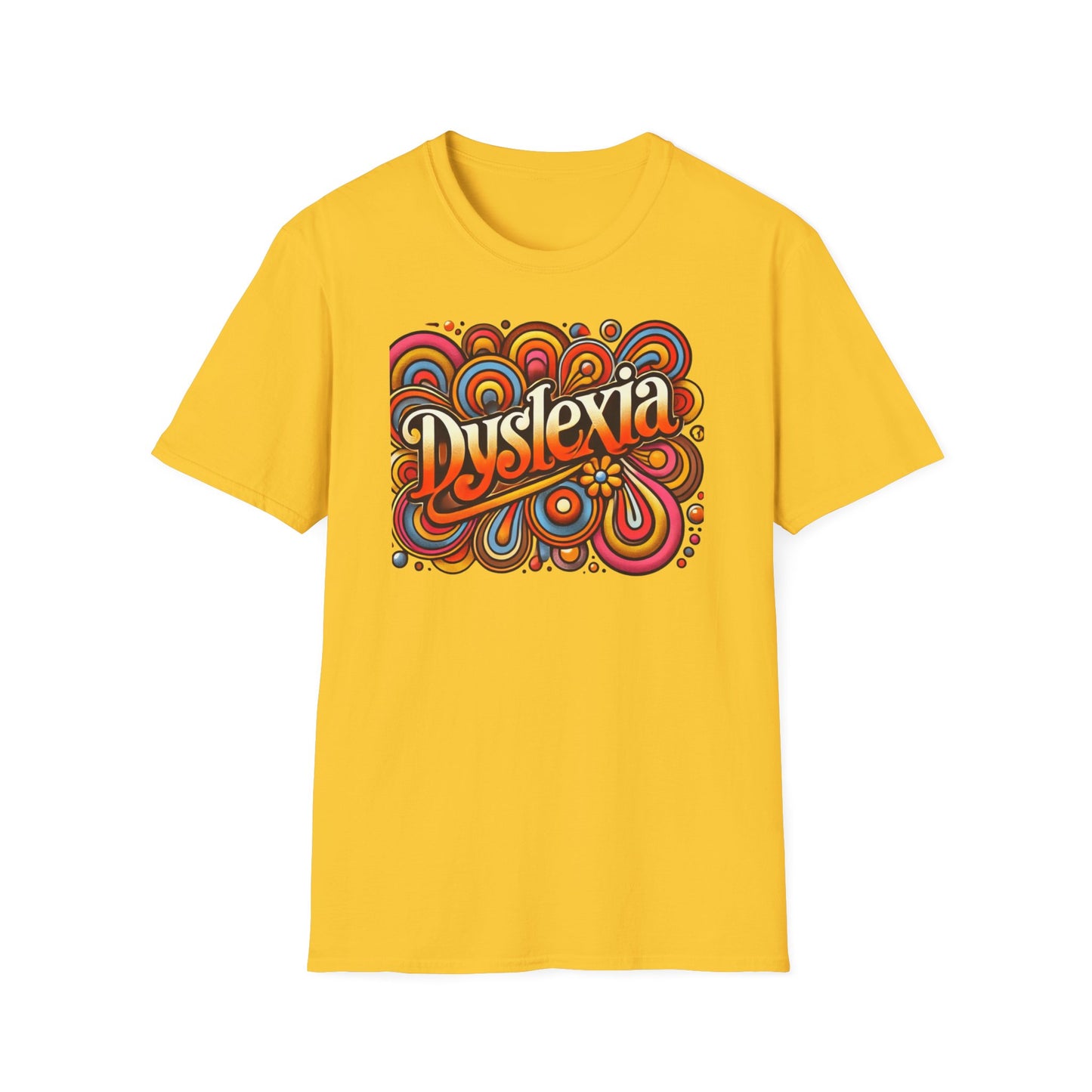 T-Shirt Dyslexia 70s -Unisex Softstyle T-Shirt