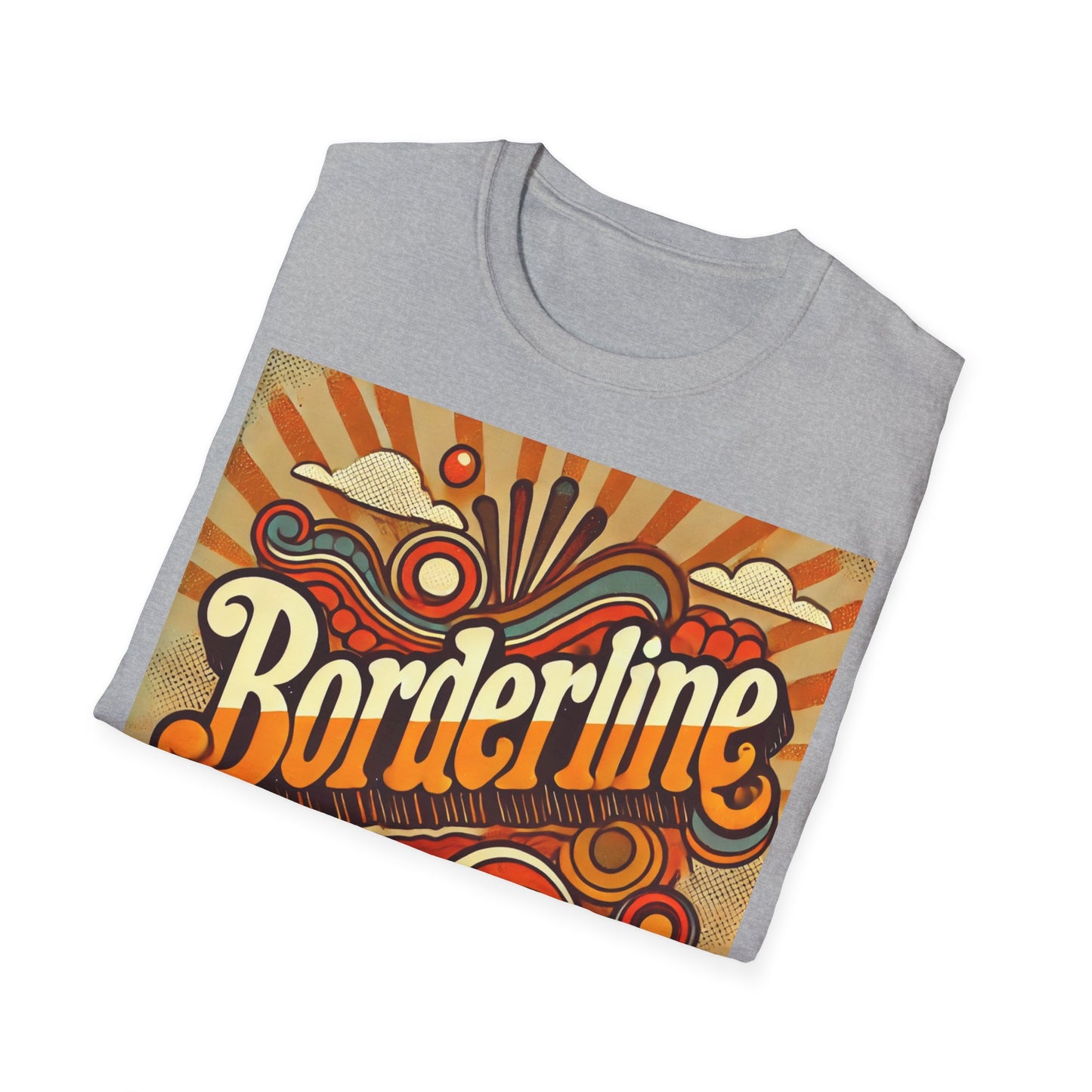 Borderline T-Shirt 70s  - Unisex Softstyle T-Shirt