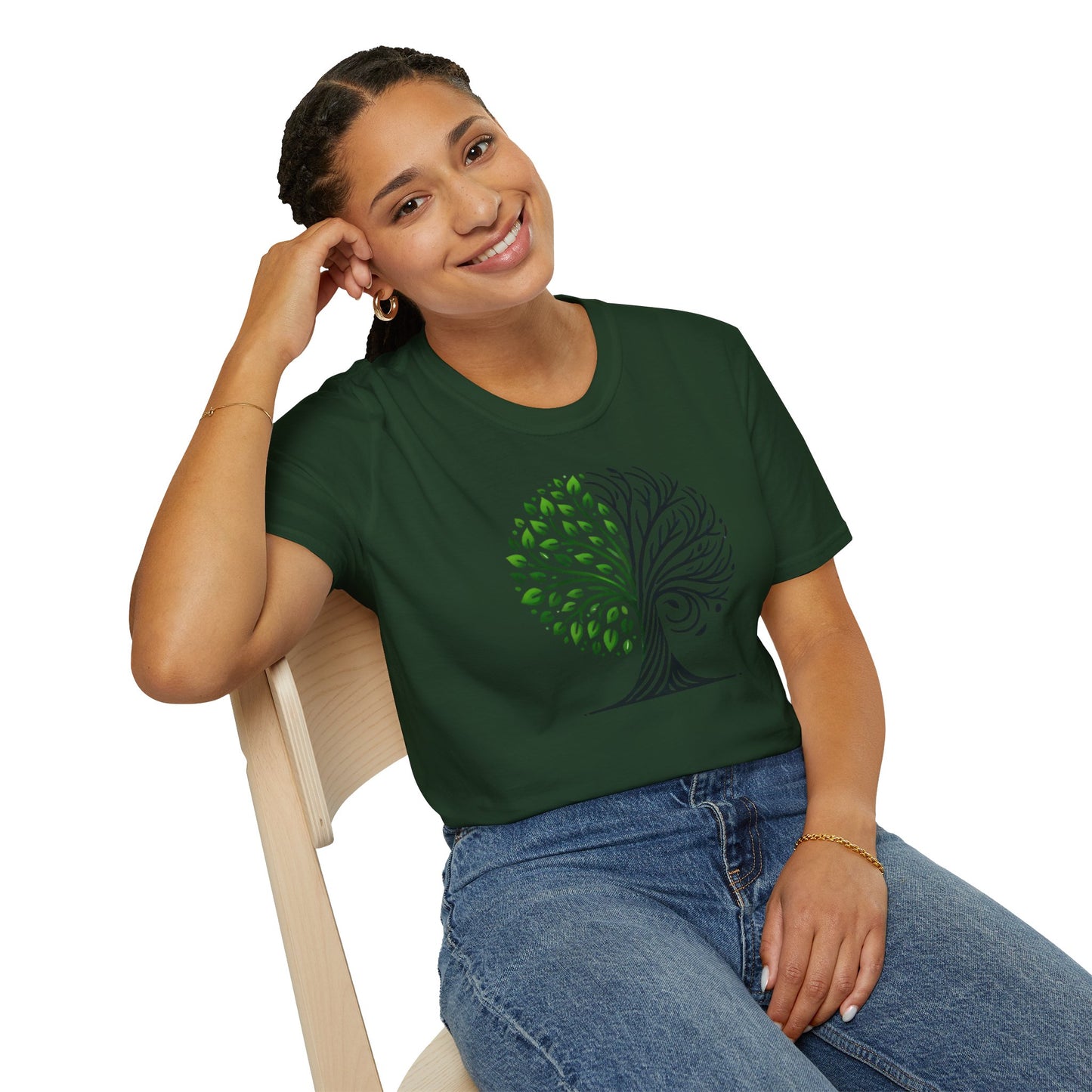 t-shirt "Symbole de l'arbre bipolaire" -Unisex Softstyle T-Shirt