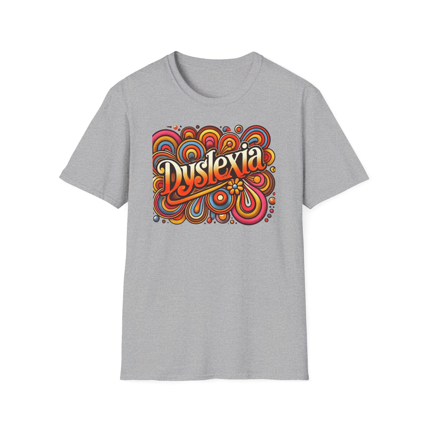 T-Shirt Dyslexia 70s -Unisex Softstyle T-Shirt