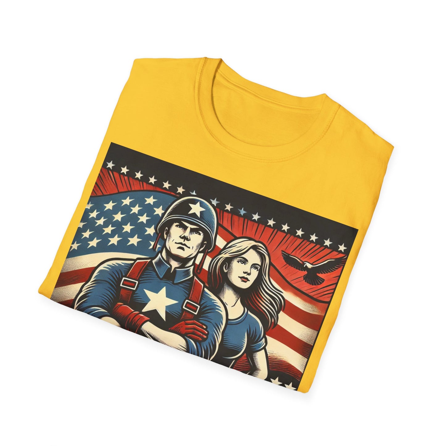 T-shirt "American Dyslexia" - Unisex Softstyle T-Shirt