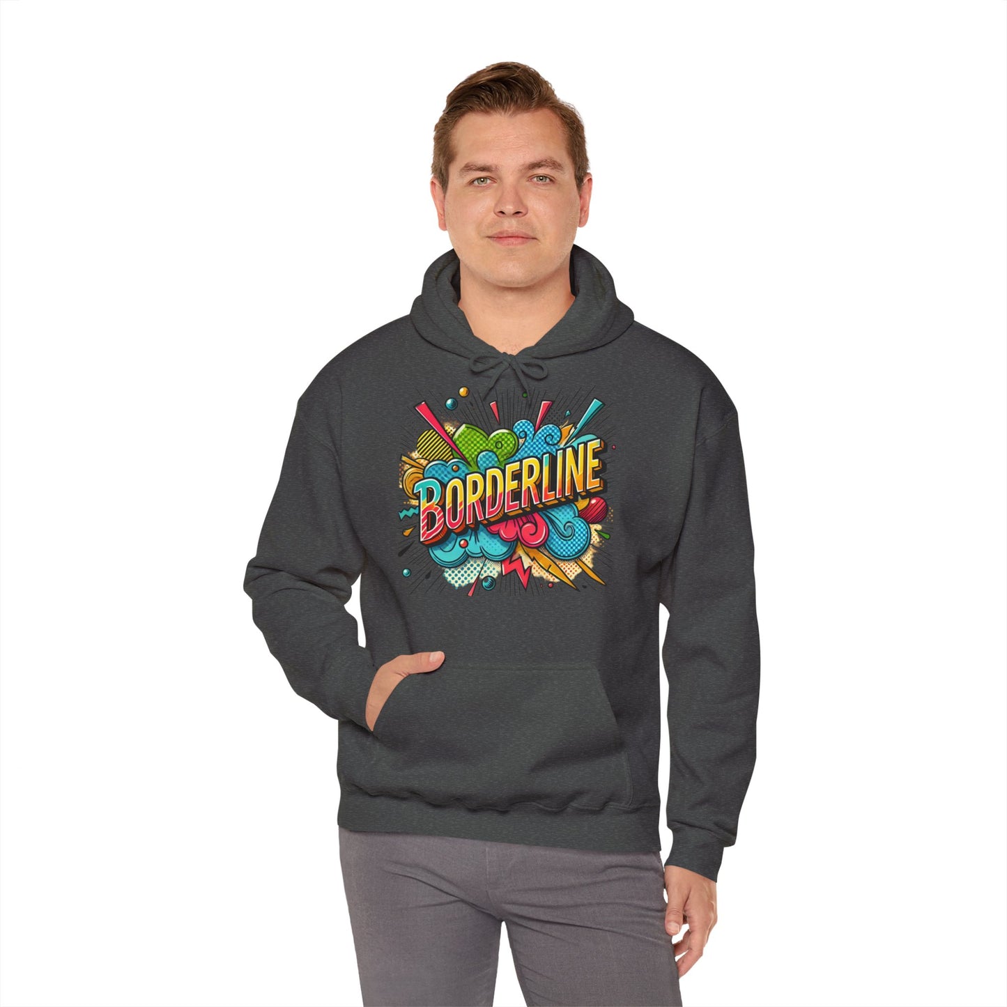 Hoodie " Borderline Kaboom" - Unisex Heavy Blend™ Hooded Sweatshirt