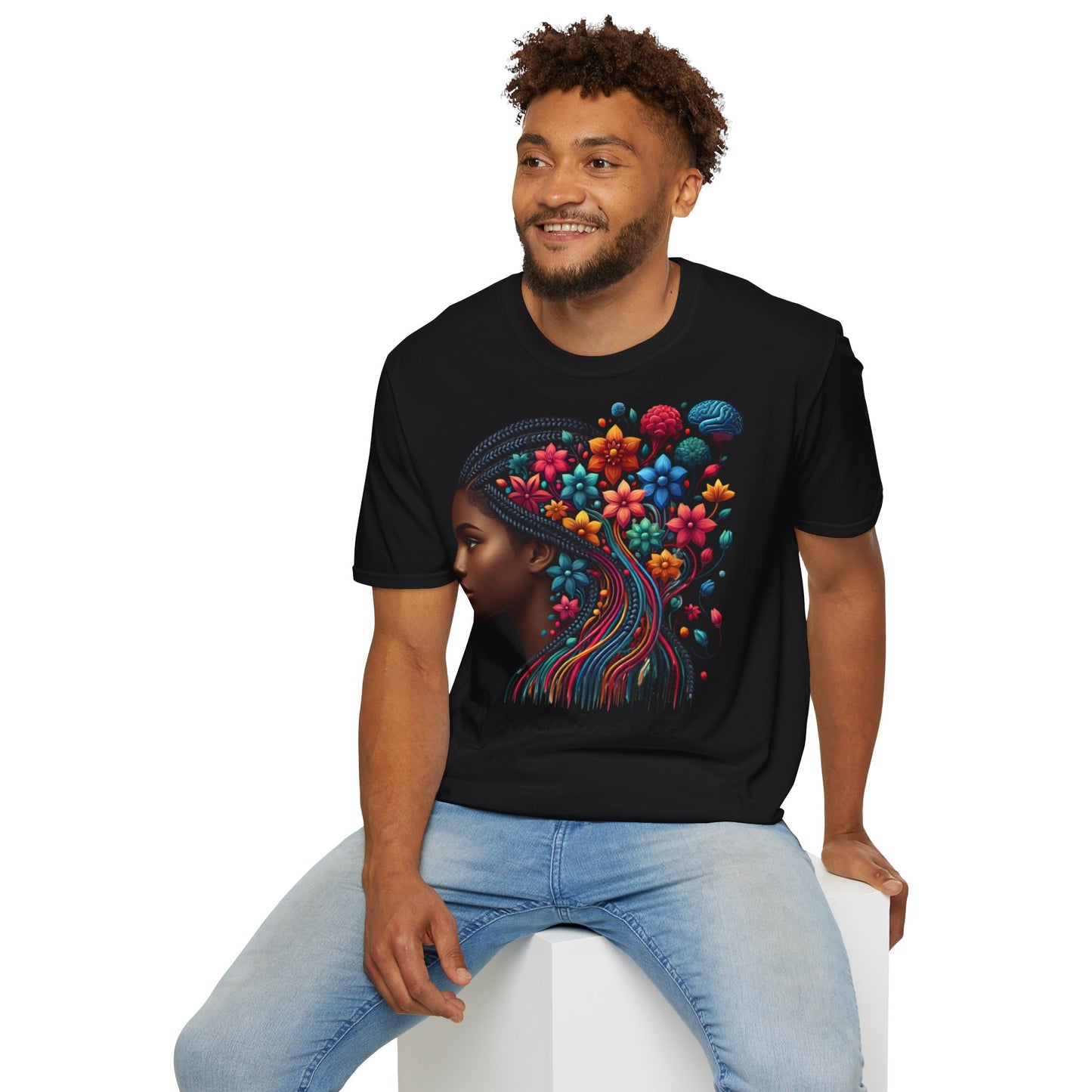 Femme Black Neurodiversity - Unisex Softstyle T-Shirt