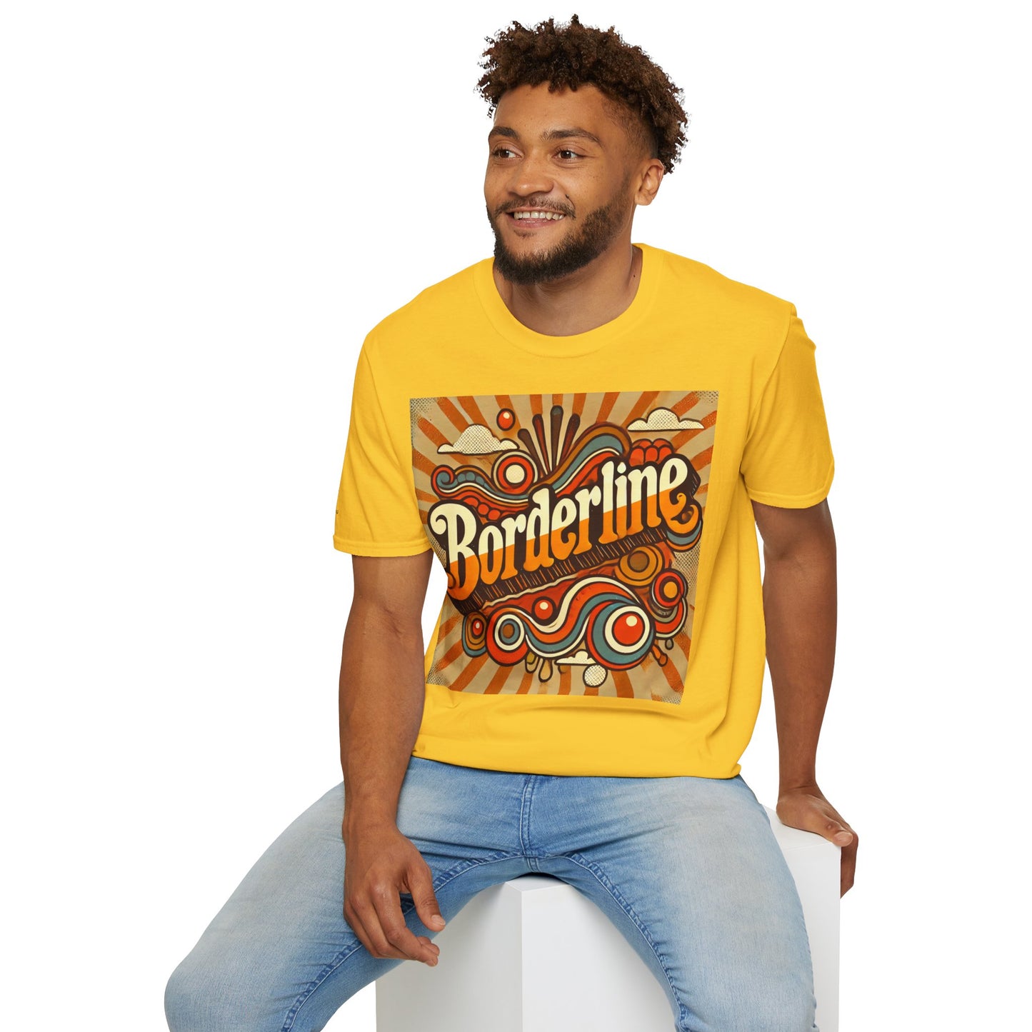 Borderline T-Shirt 70s  - Unisex Softstyle T-Shirt