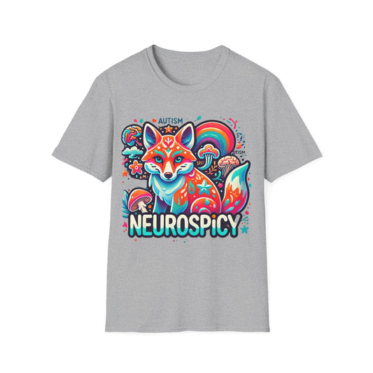 T-shirt Renard Neurospicy Autisme - Unisex Softstyle T-Shirt