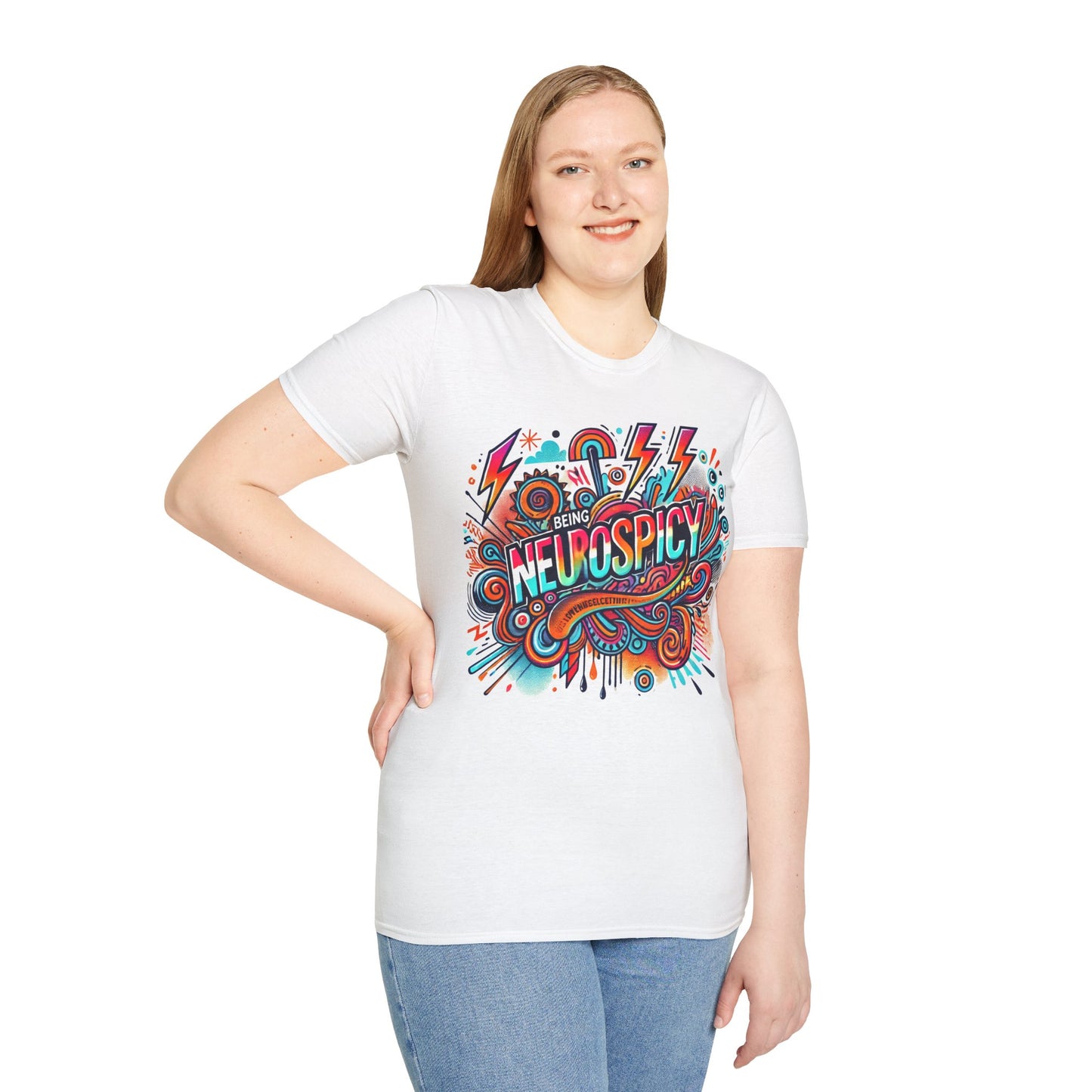 T-shirt " Being Neurospicy" - Unisex Softstyle T-Shirt