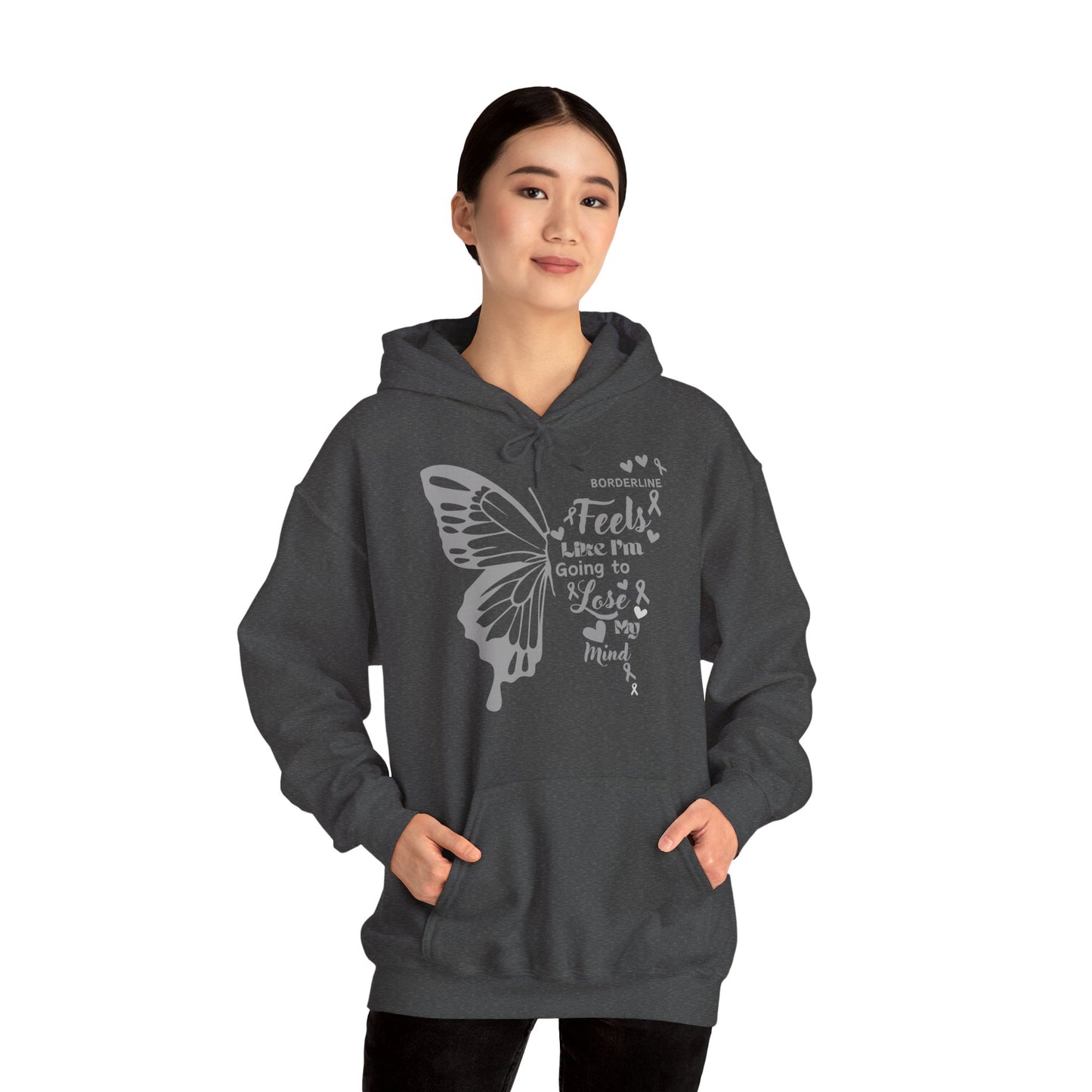 Hoodie "Le Vol Fragile de l’Esprit" - Unisex Heavy Blend™ Hooded Sweatshirt