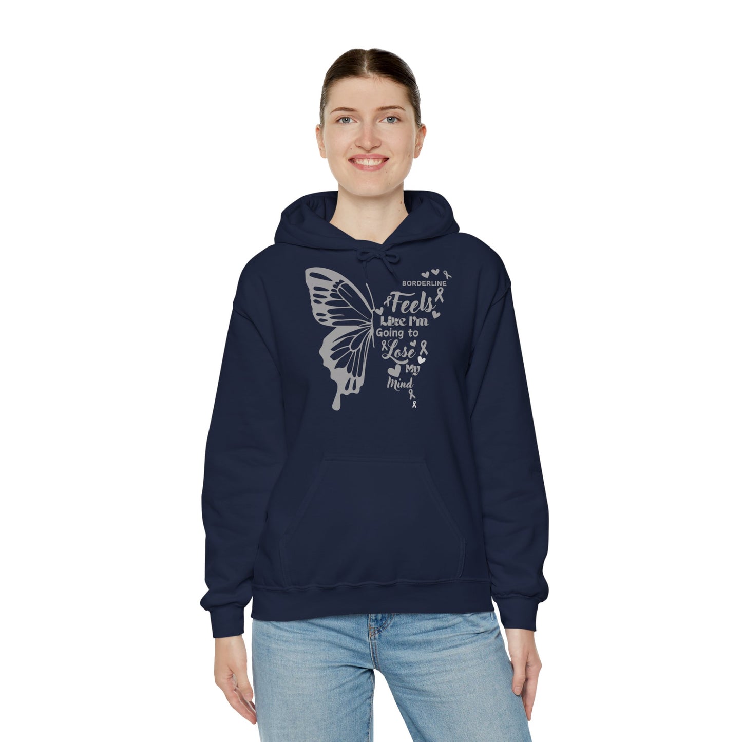 Hoodie "Le Vol Fragile de l’Esprit" - Unisex Heavy Blend™ Hooded Sweatshirt