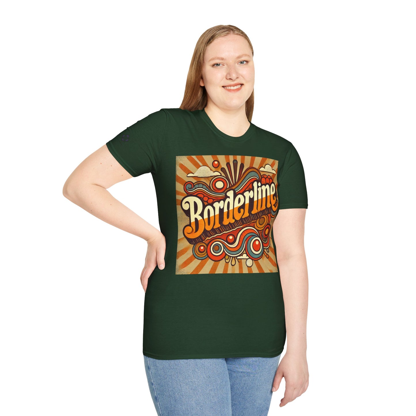 Borderline T-Shirt 70s  - Unisex Softstyle T-Shirt