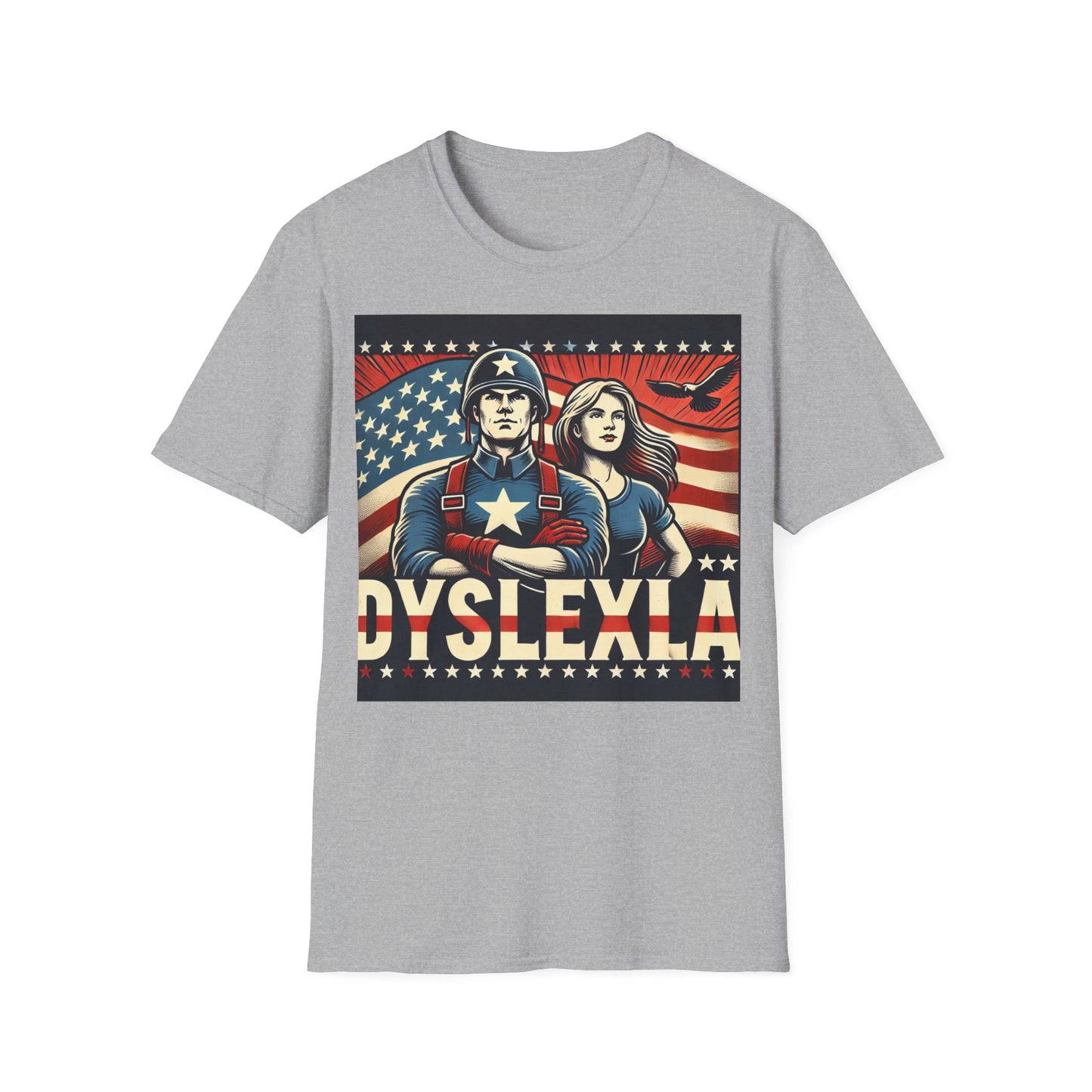 T-shirt "American Dyslexia" - Unisex Softstyle T-Shirt