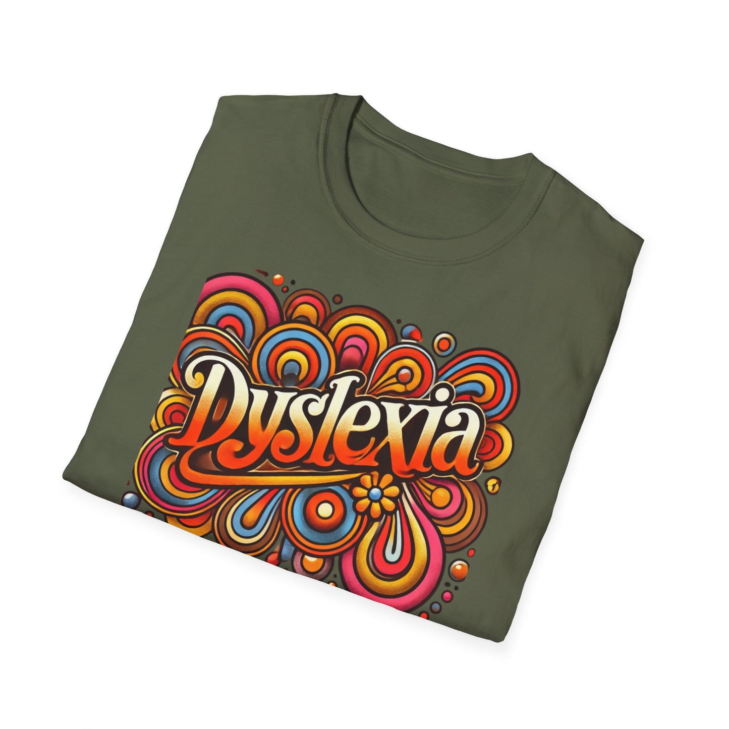 T-Shirt Dyslexia 70s -Unisex Softstyle T-Shirt