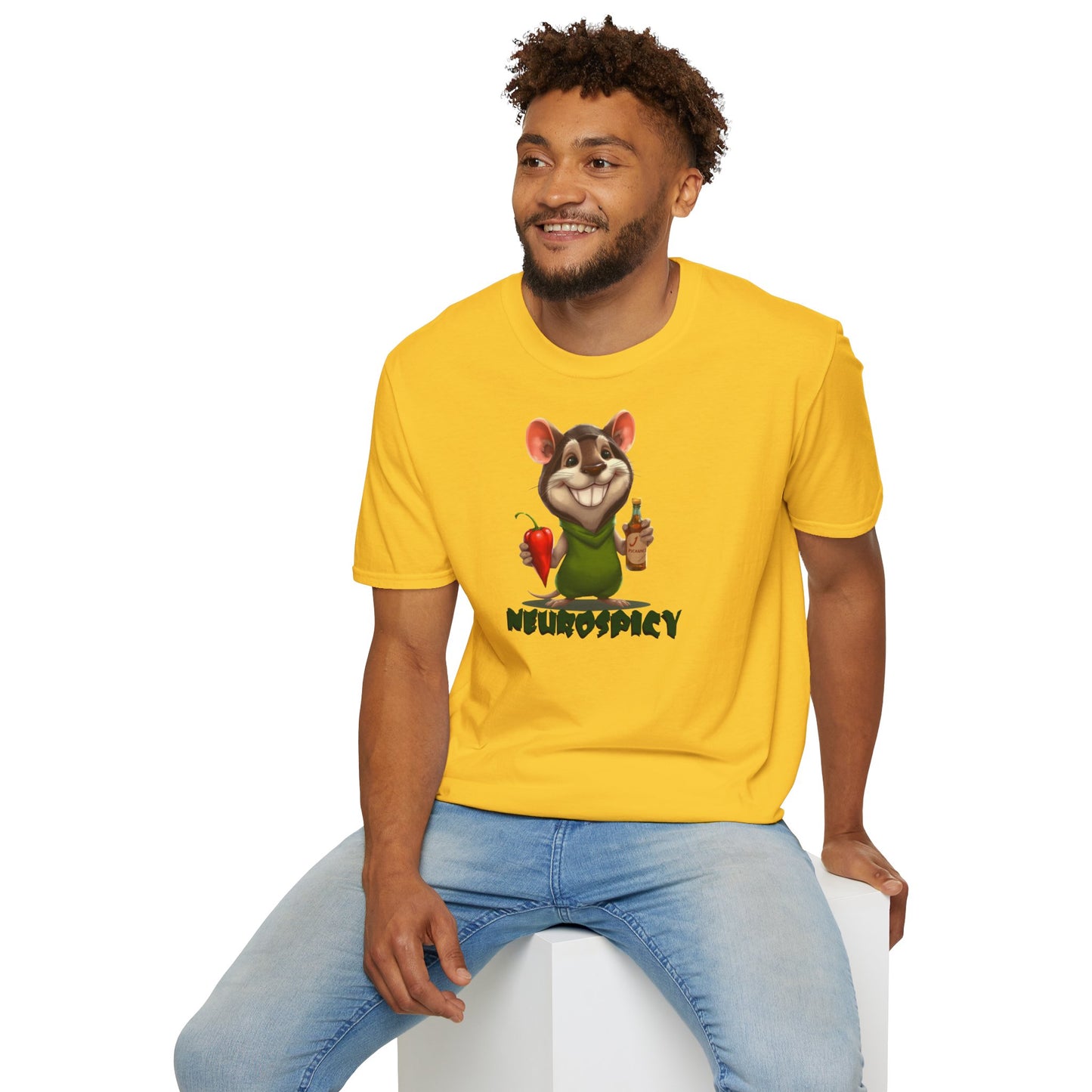 T-shirt " Un Sourire Épicé" - Unisex Softstyle T-Shirt