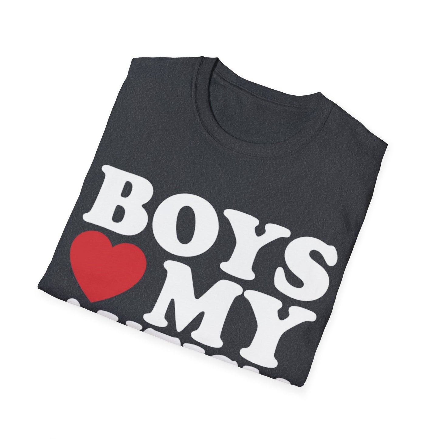 T-shirt "Boys love my autism swag" - Unisex Softstyle T-Shirt