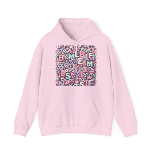 Hoodie "Dyslexie Alphabet" - Unisex Heavy Blend™ Hooded Sweatshirt