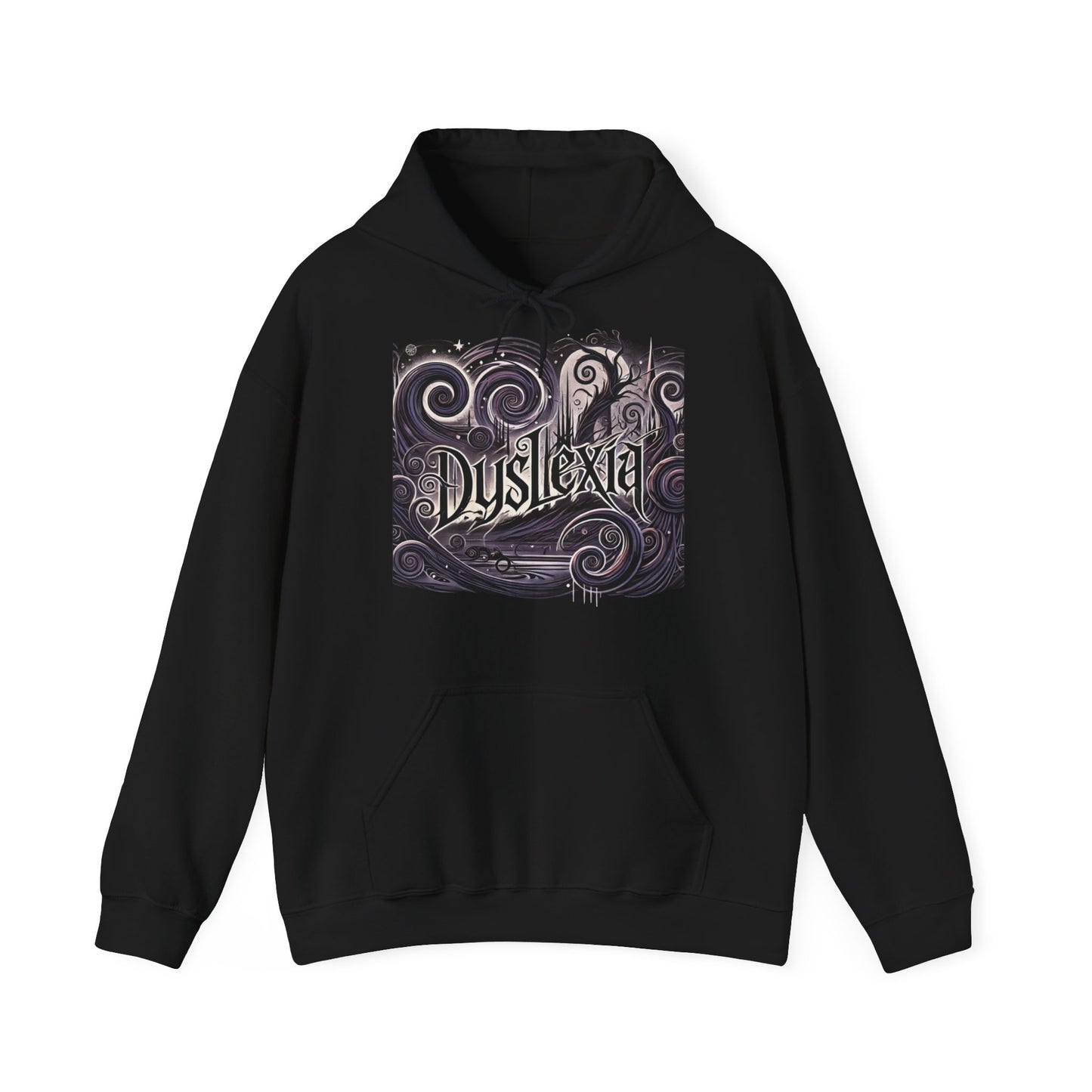 Hoodie "Gothique Dyslexie" - Unisex Heavy Blend™ Hooded Sweatshirt