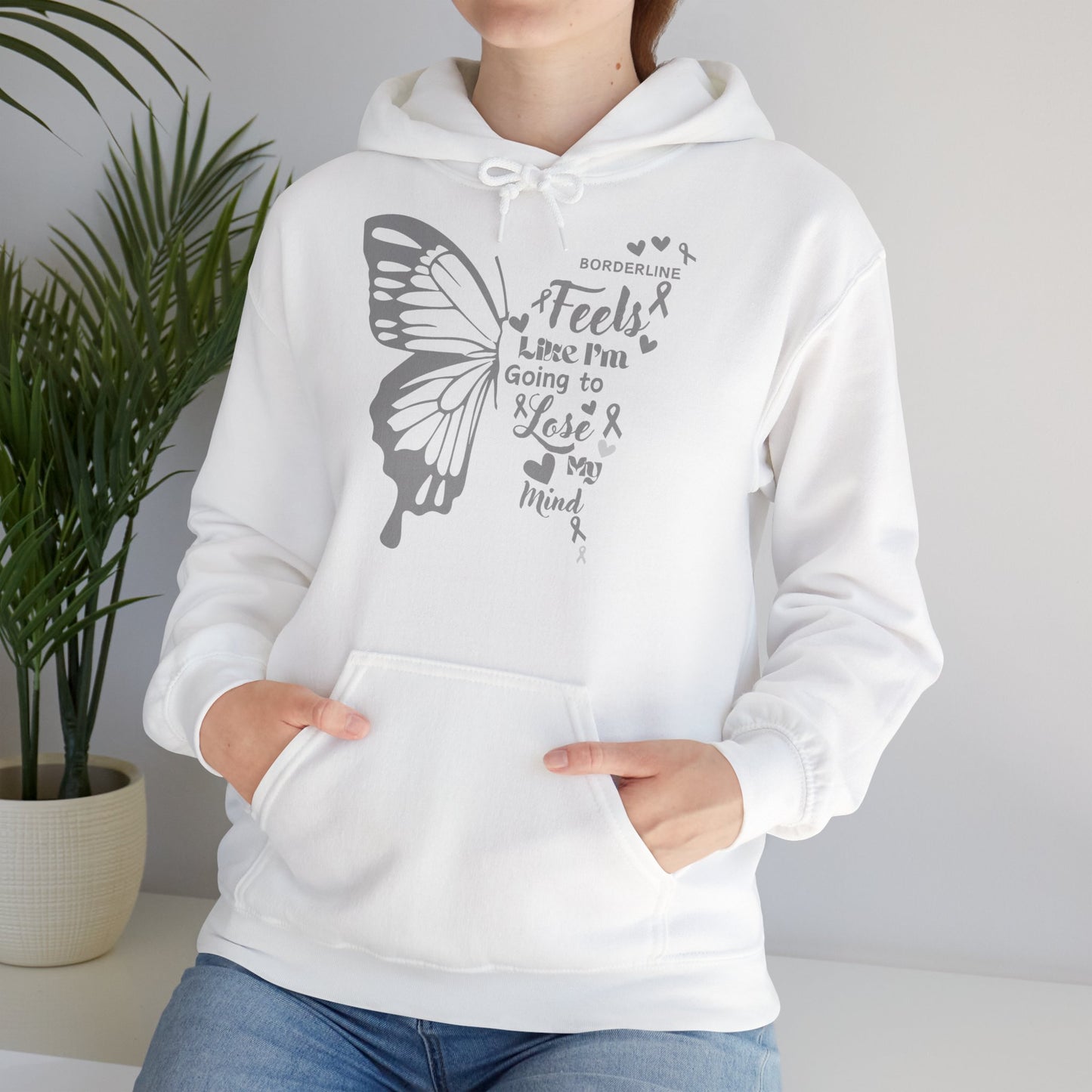 Hoodie "Le Vol Fragile de l’Esprit" - Unisex Heavy Blend™ Hooded Sweatshirt